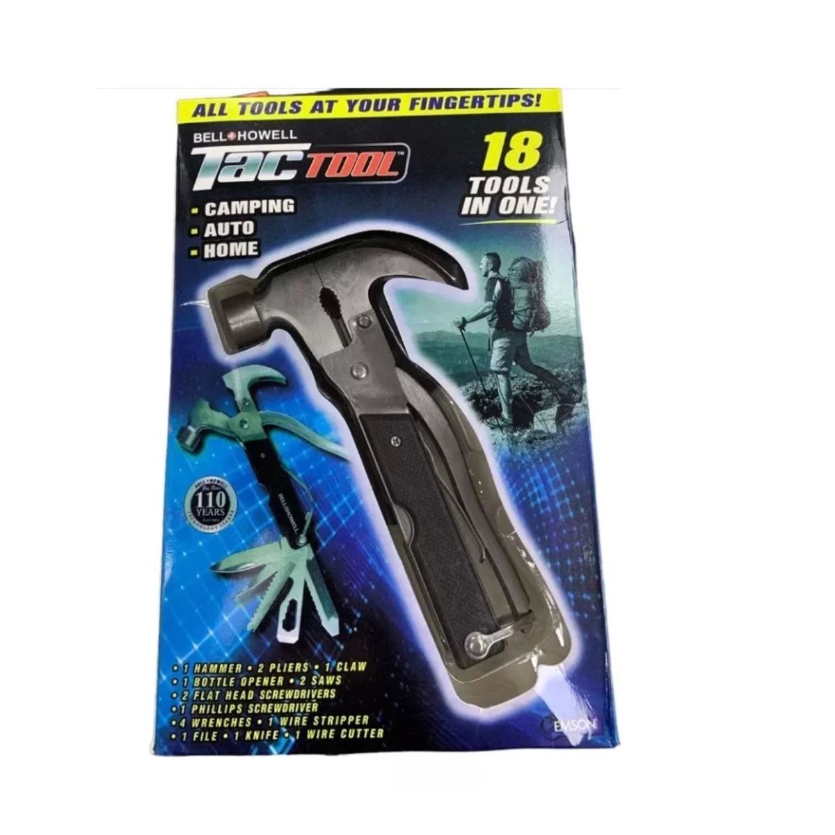 GENERICO - Herramienta Martillo Multiuso 18 En 1 Casa, Auto Y Camping