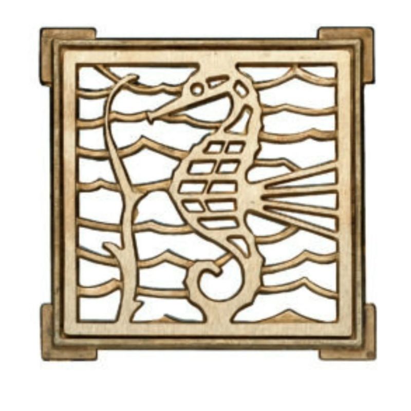 POLI - Rejilla Pileta Cuadrada 100mm Bronce