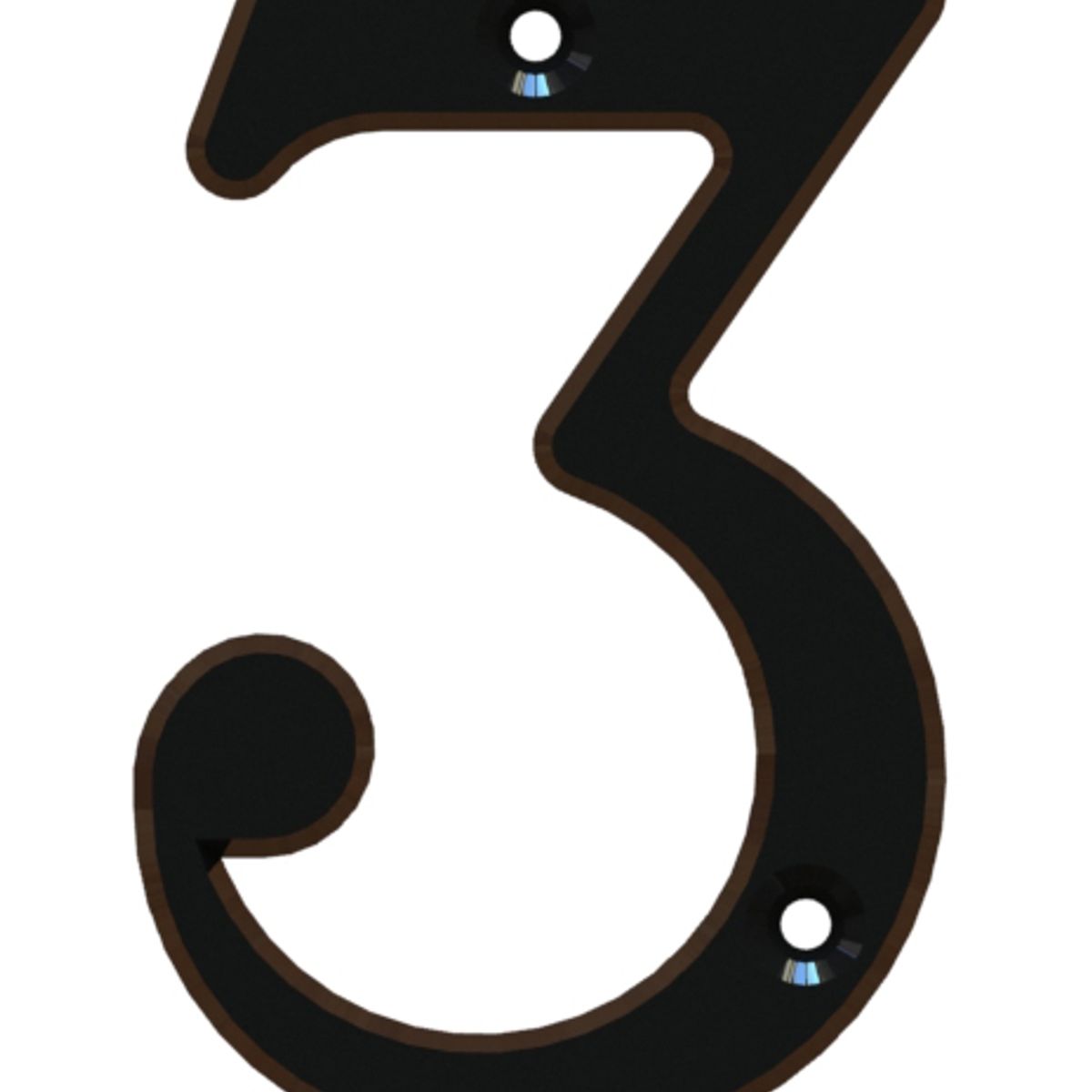 POLI - Número 3 Estándar 8,5cm Rústico