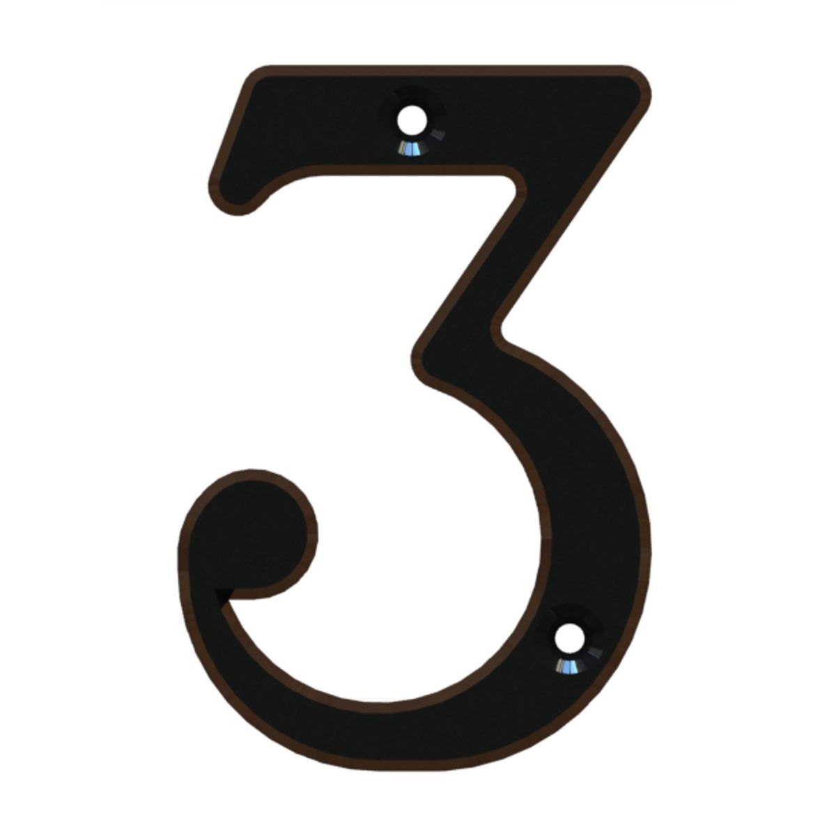 POLI - Número 3 Estándar 8,5cm Rústico