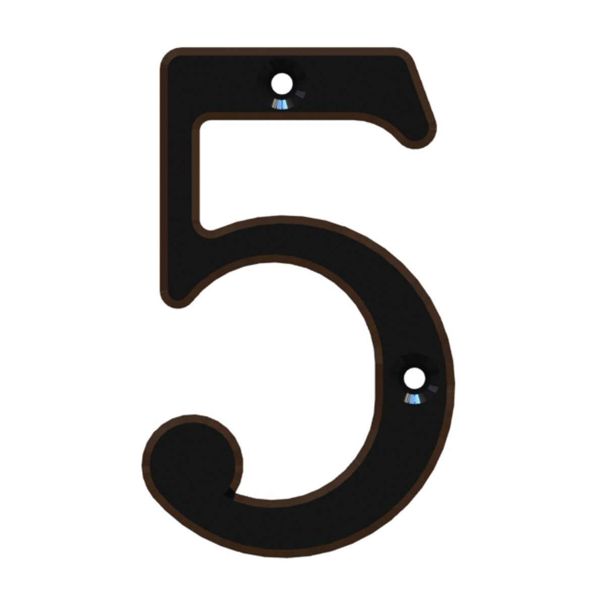 POLI - Número 5 Estándar 8,5cm Rústico