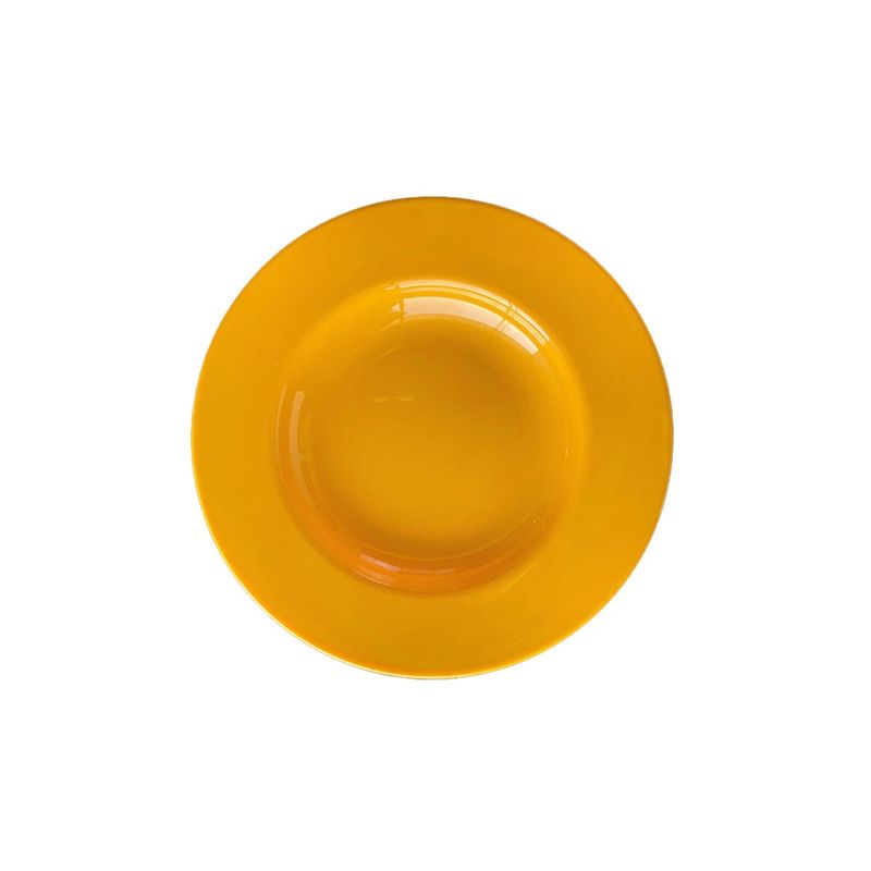 IMAHE - Artículo de Cocina Set de 6 plato hondo 23cm amarillo IMAHE