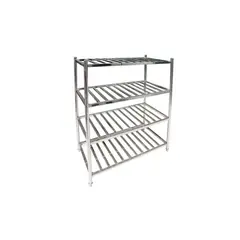 IMAHE - ESTANTERIA ACERO INOX TIPO REJILLA DE 150 x 60 x 155 cms.