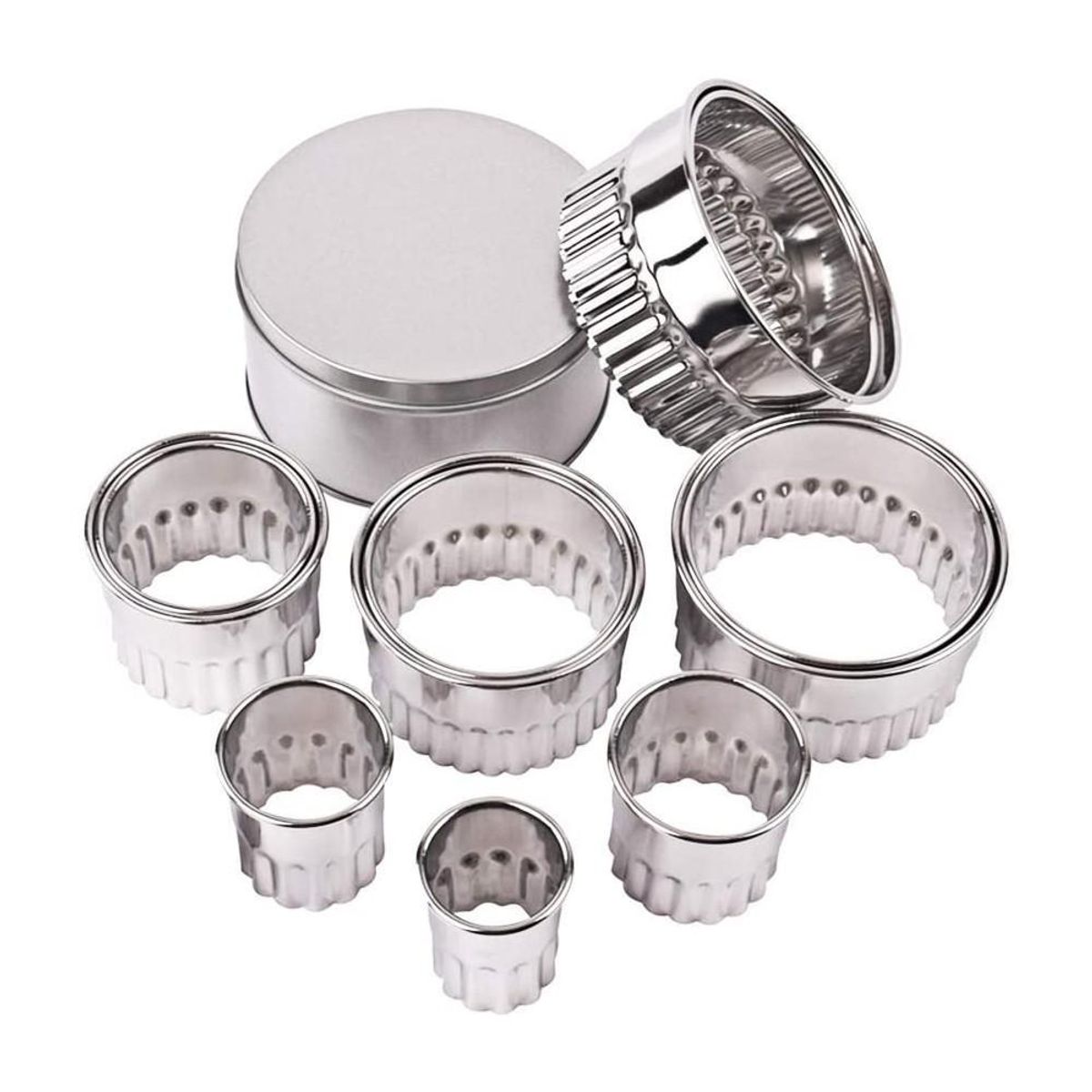 IMAHE - SET 12 CORTADORES ACANALADOS IMAHE