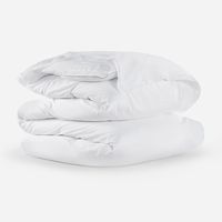 Funda Plumón Algodón Festón Blanco King