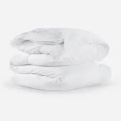 ROSEN - Funda Plumón Algodón Festón Blanco King
