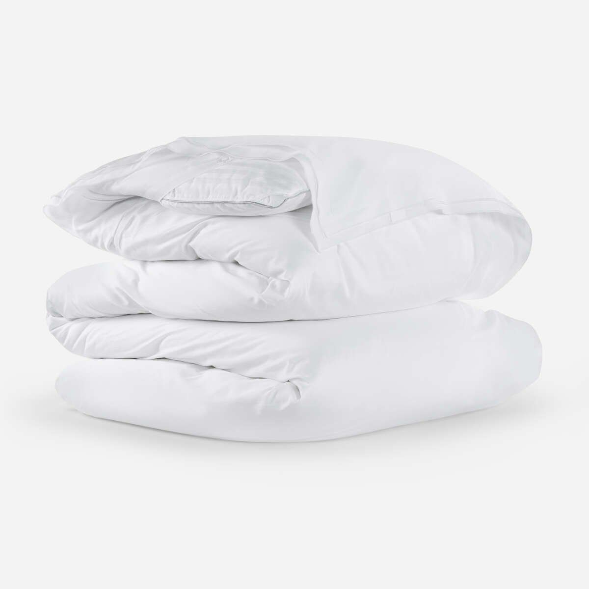 ROSEN - Funda Plumón Rosen Algodón Festón Blanco 2 Plazas