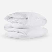 Funda Plumón Algodón Festón Blanco 2 Plazas