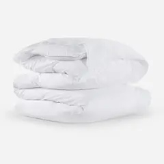 ROSEN - Funda Plumón Algodón Festón Blanco Super King