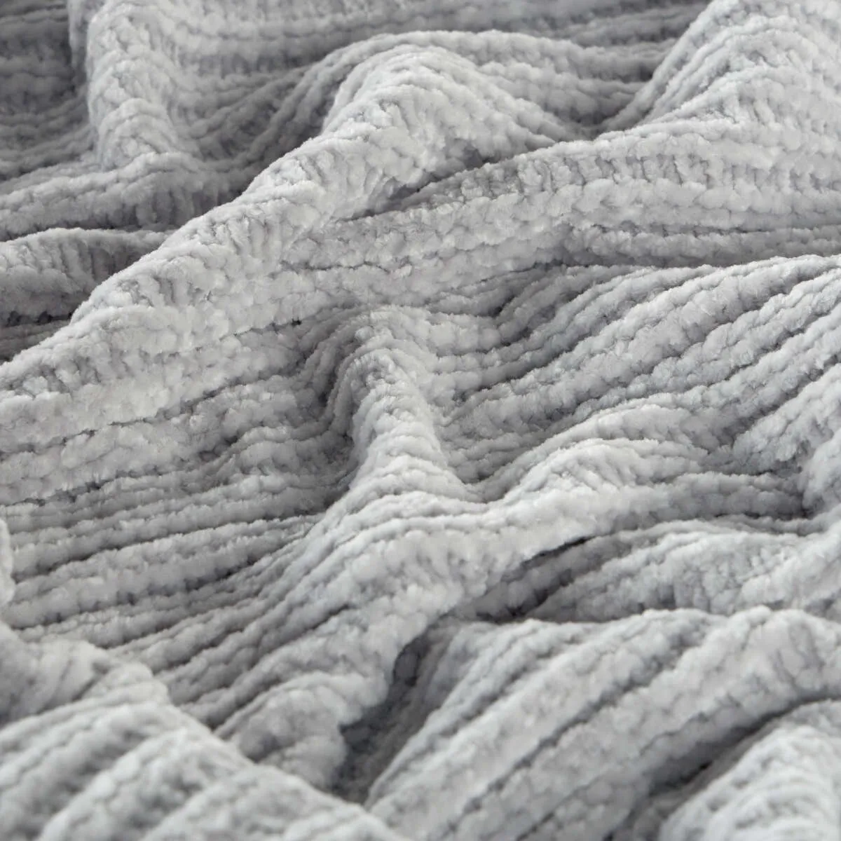 ROSEN - Manta Algodón Rosen Tejida 100 x 140 cm Kids Gris