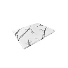 IMAHE - TABLA APERITIVO MELAMINA RECTANGULAR 26X32X1CM MARMOL BLANCO
