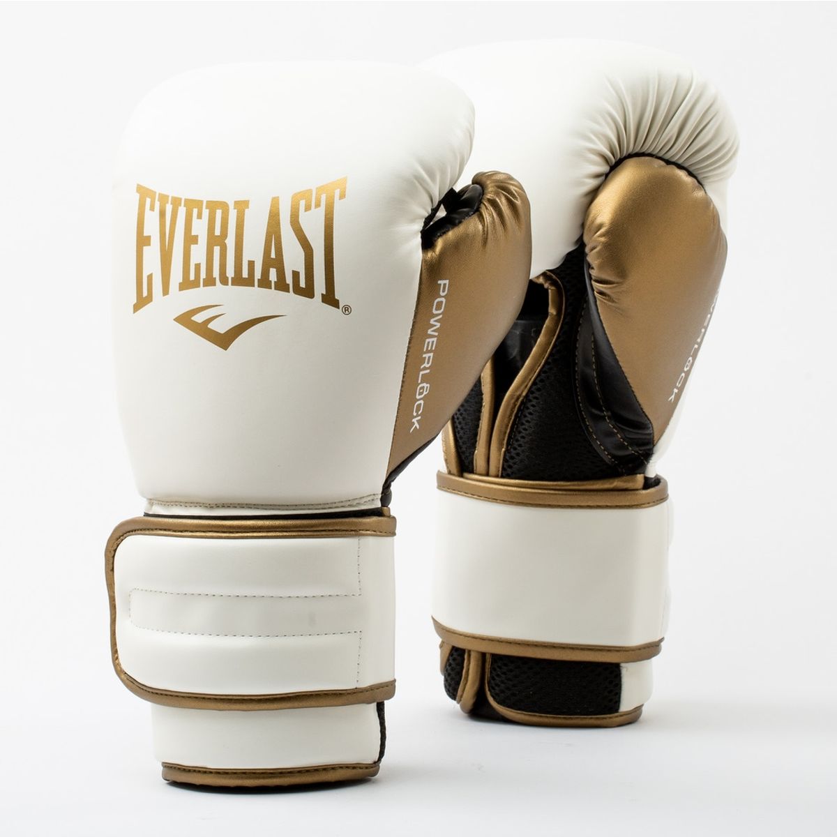 EVERLAST - Guantes de Boxeo Powerlock 2 Tr Hook & Loop Blanco/ Dorado Everlast EVERLAST