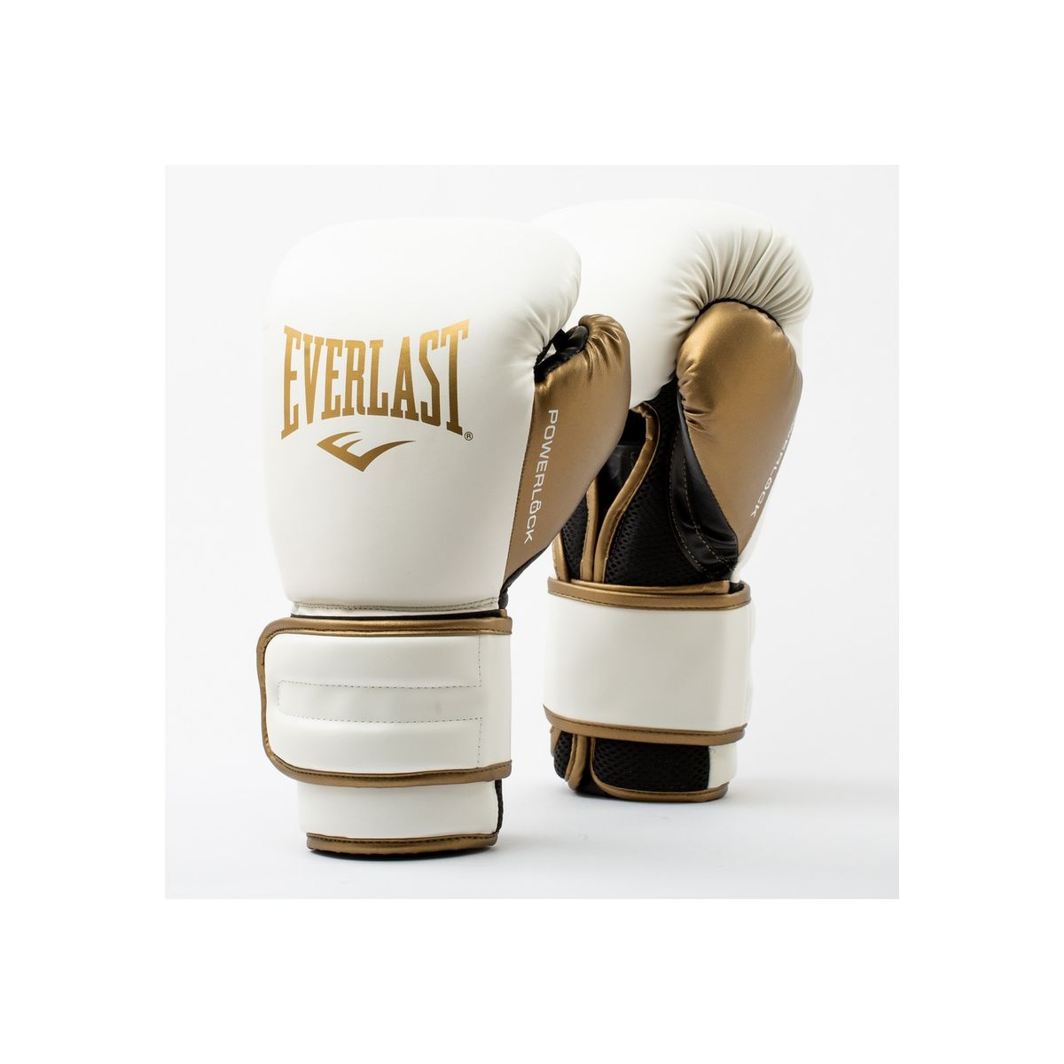 EVERLAST - Guantes de Boxeo Powerlock 2 Tr Hook & Loop Blanco/ Dorado Everlast EVERLAST