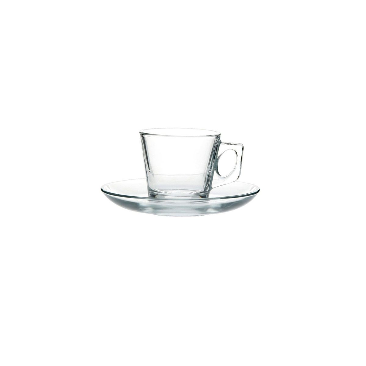 IMAHE - Set De 6 Taza Cafe Vidrio Lisa 80 Ml. Mod. Vela IMAHE