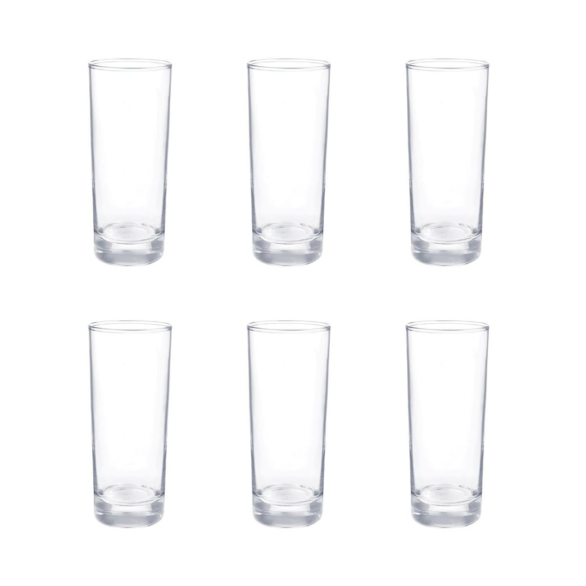 CRISTAR - Set 6 Vasos Altos Modelo Lexington 334mL Whisky Pisco