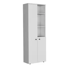 FMFURNITURE - Isla De Cocina 2 Puertas Blanco 89.6x100x40 cm