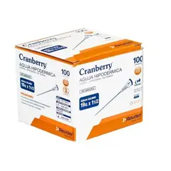 CRANBERRY - AGUJA HIPODERMICA 19G X 1 1/2 CAJA x 100