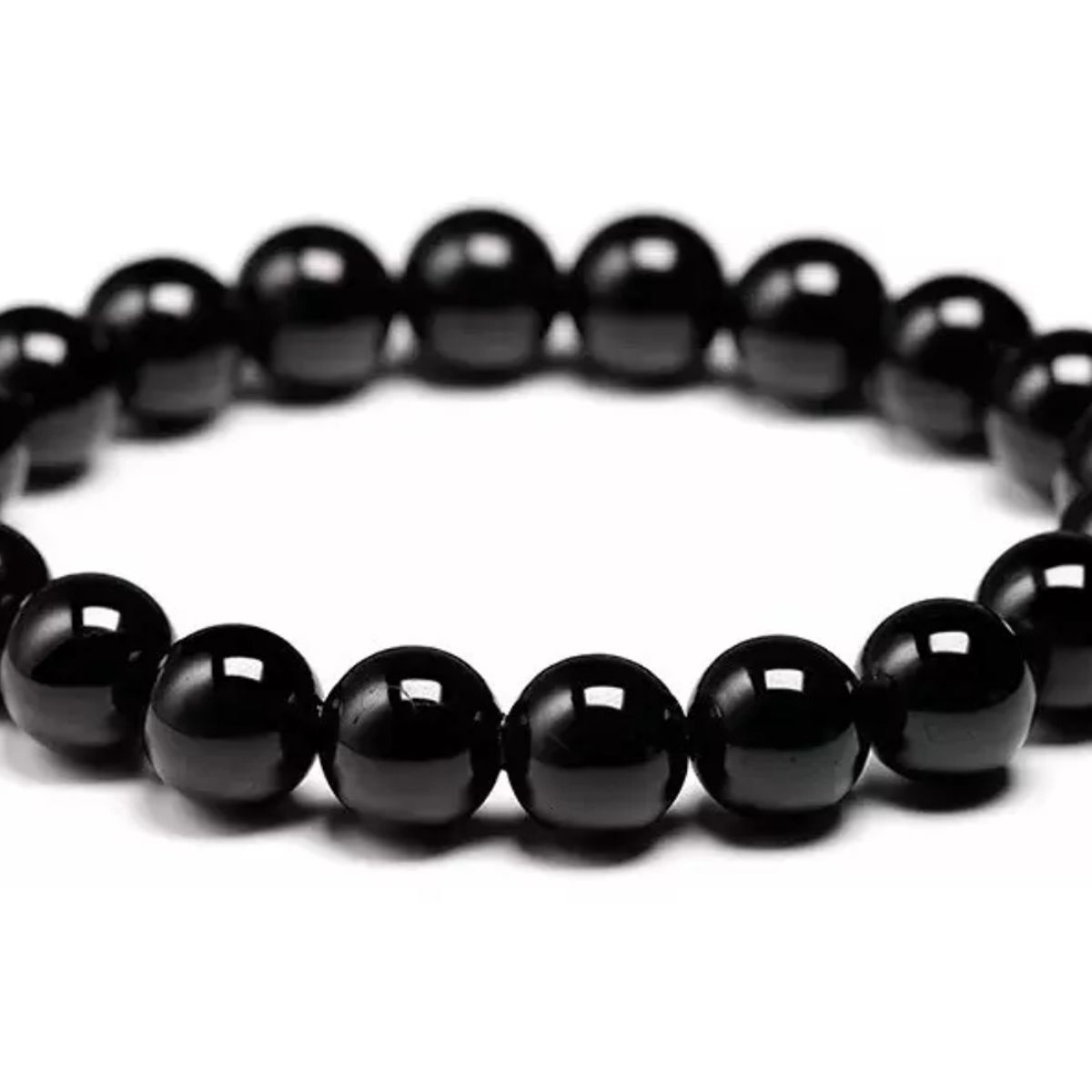 GENERICO - Pulsera Turmalina 8mm Unisex Piedra Natural Original