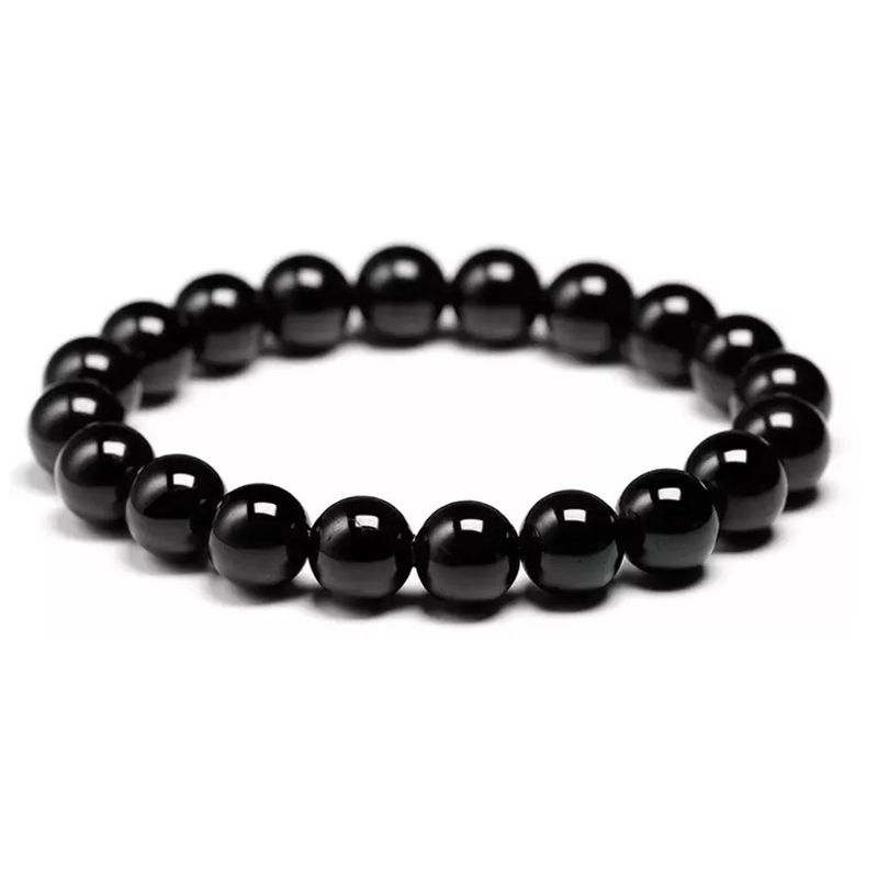 GENERICO - Pulsera Turmalina 8mm Unisex Piedra Natural Original