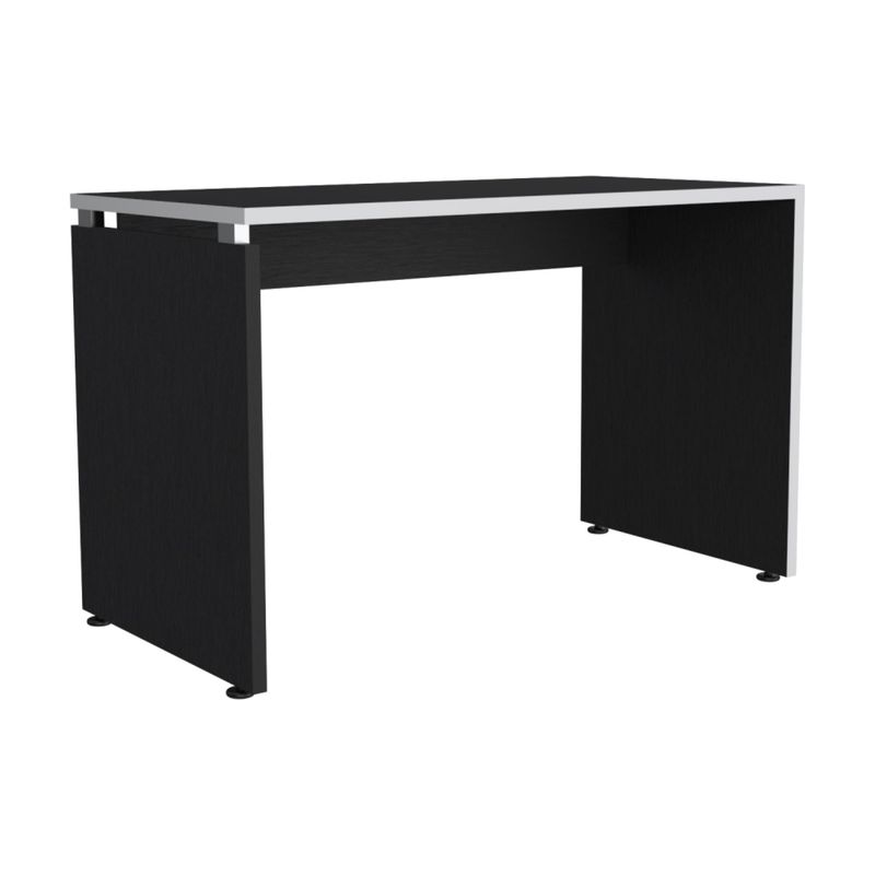 FMFURNITURE - Escritorio - Blanco y Marquez 75x120x60 cm