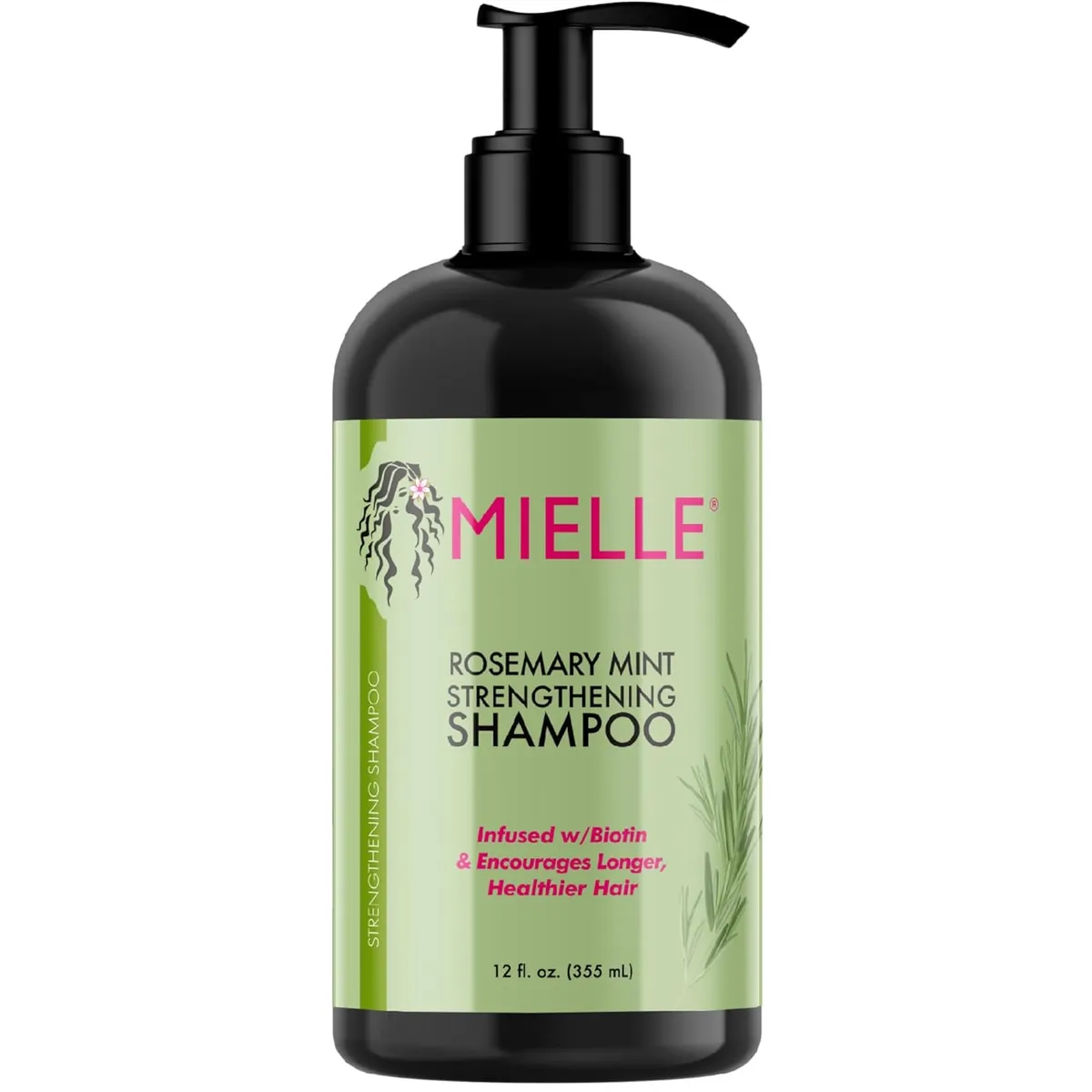 MIELLE - Shampoo de Fortalecimiento con Menta y Romero 355ml Mielle.-