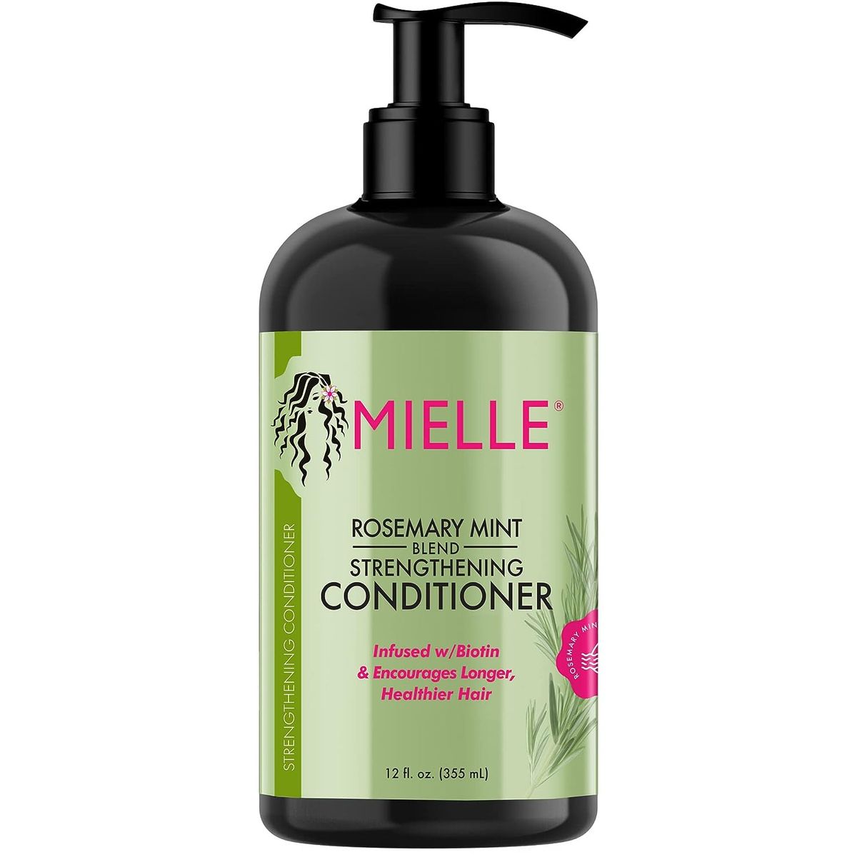 MIELLE - Acondicionador de Fortalecimiento con Menta y Romero 355ml Mielle