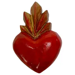 GENERICO - CORAZON LLAMA SUPERIOR ROJO DORADO
