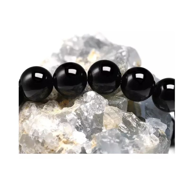 GENERICO - Pulsera Turmalina 8mm Unisex Piedra Natural Original