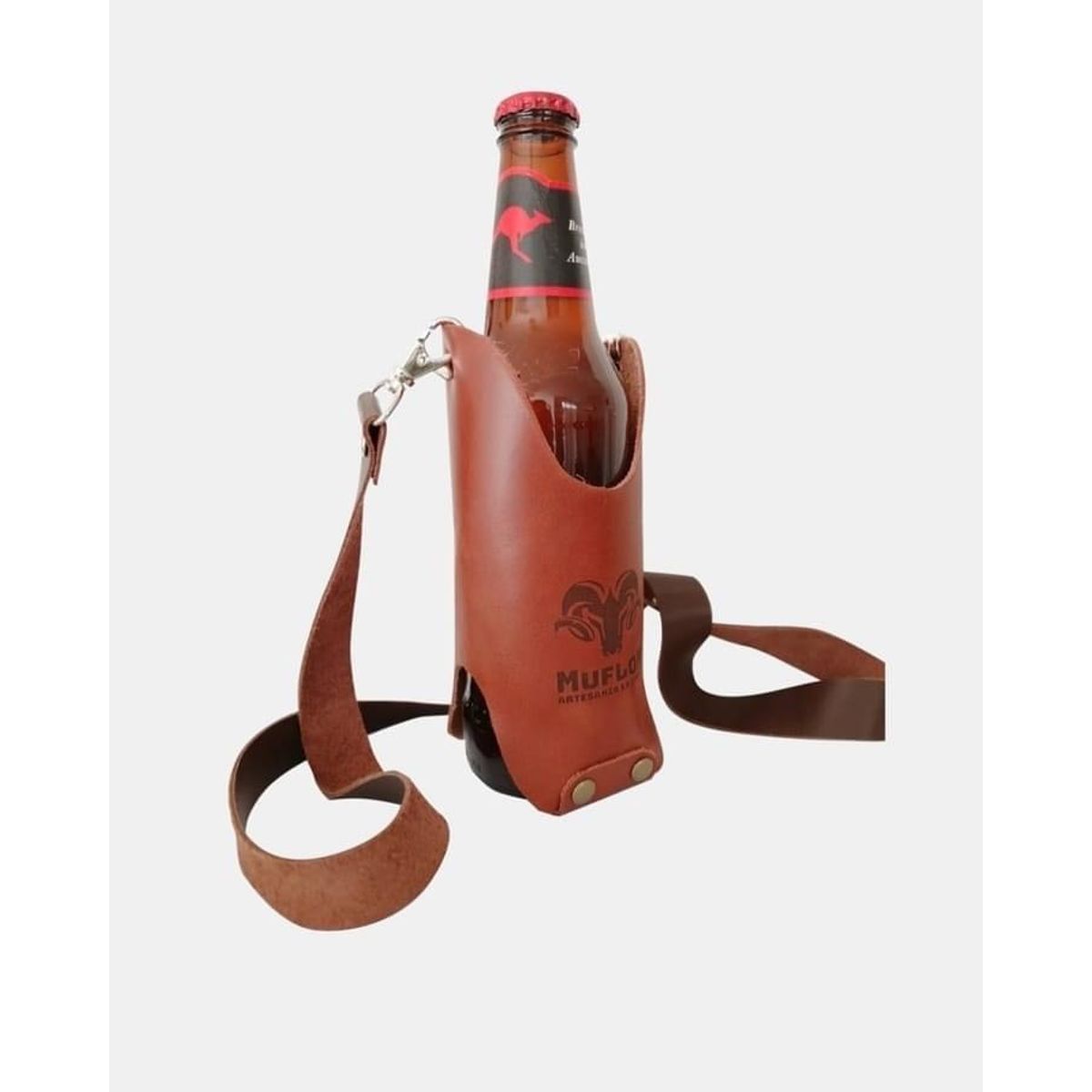 GENERICO - Porta Cerveza de Cuero