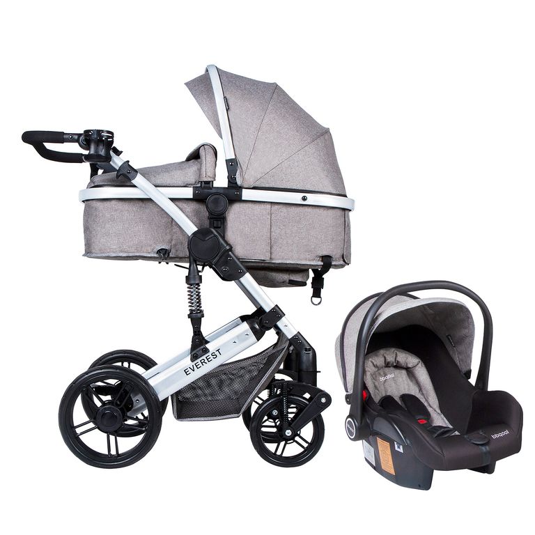 Coche Travel System Everest Gris Gris claro