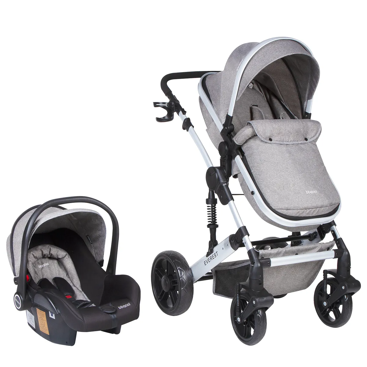 BBQOOL - Coche Travel System Everest Grey
