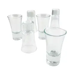 CRISTAR - Set 6 Vasos Licor Lord 54 cc Trago Corto Tequila Destilados