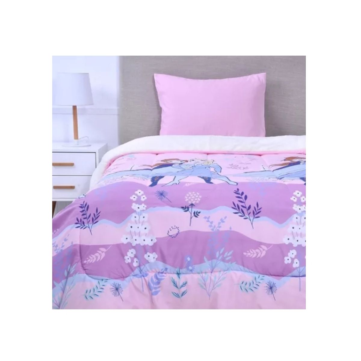 GENERICO - Plumon Con Sherpa Frozen Original 180x220  Jp Ideas