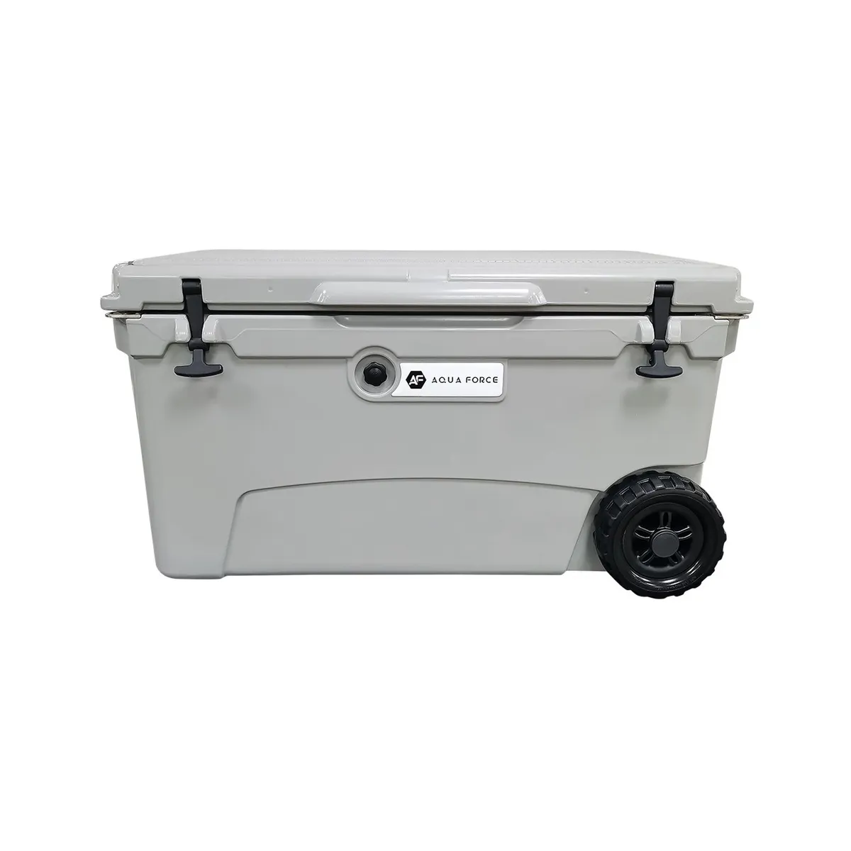 AQUA FORCE - COOLER BOX+RUEDAS 70QT / 66,2 L - GRIS