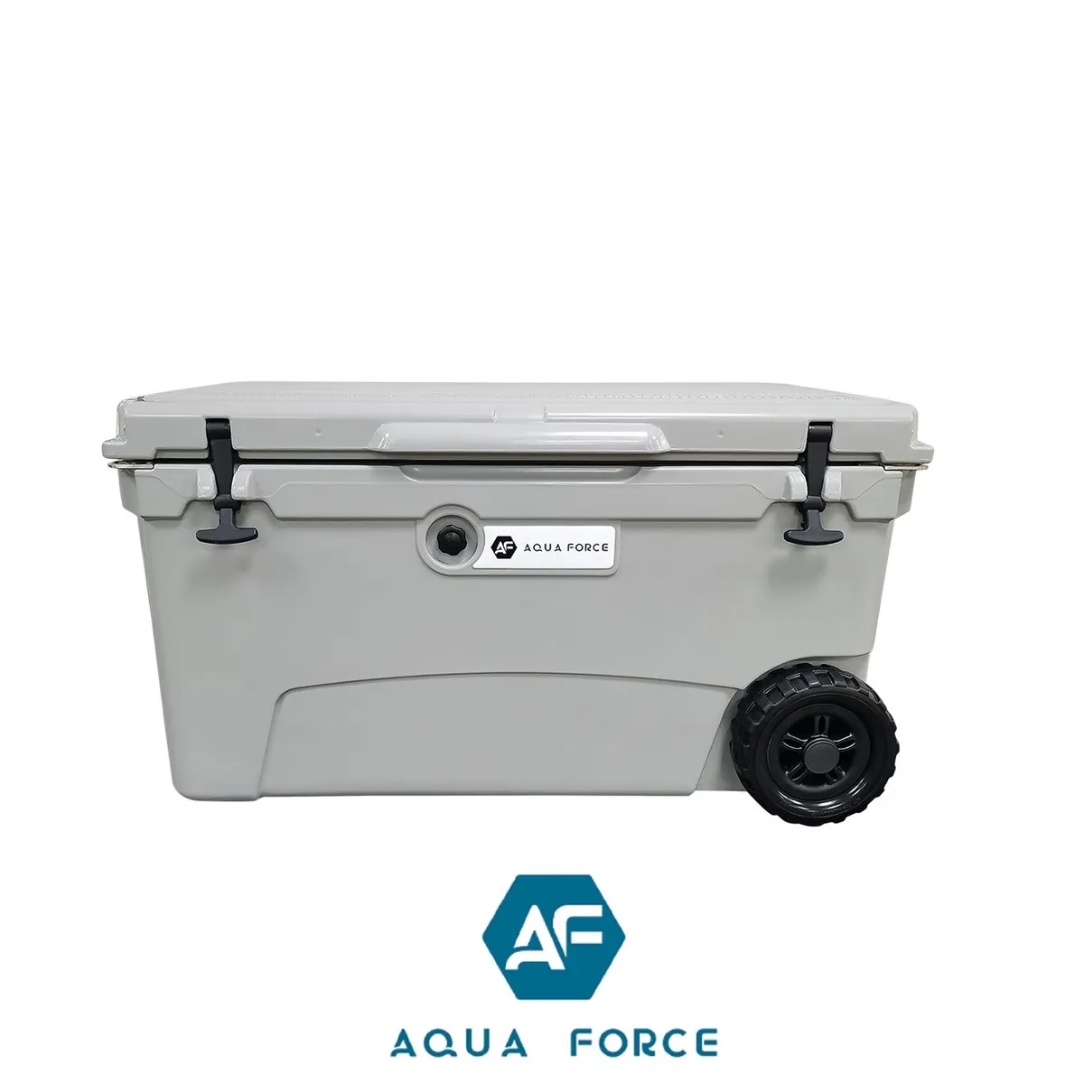 AQUA FORCE - COOLER BOX+RUEDAS 70QT / 66,2 L - GRIS