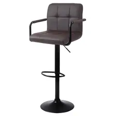 HOMELY - Silla De Bar Piso Taburete Noir Comfort 61-81CM Café