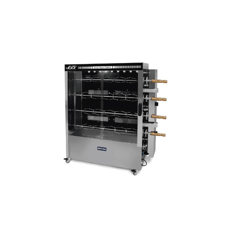 IMAHE - Asador De Pollo Rotativo 40Kg-4 Espetos IMAHE