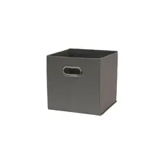 GENERICO - Pack 6 Caja Cubo Organizador De Tela Plegable Gris
