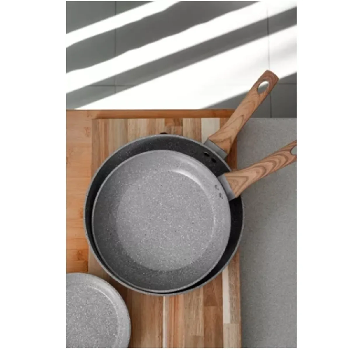 GENERICO - Bateria De Cocina 2 Piezas Antiadherente Ceramica Marmolada3