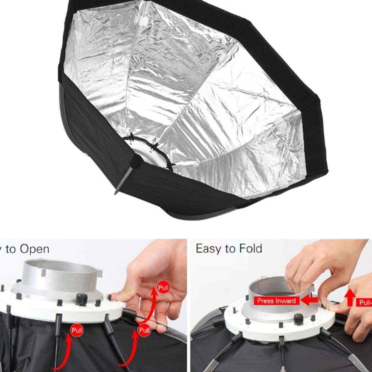 GENERICO - SOFTBOX TRIOPO 65CM BOWENS K2-65 + GRILLA