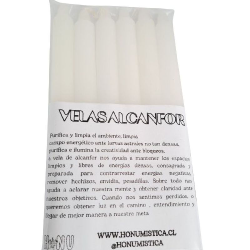 GENERICO - Pack 6 velas Alcanfor