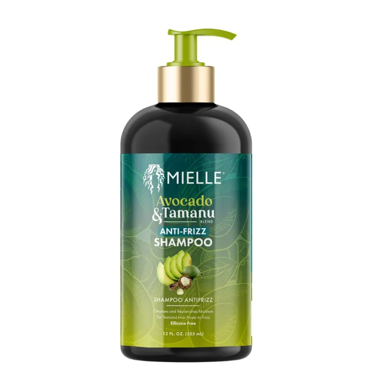 MIELLE - Shampoo Antiencrespamiento de Aguacate y Tamanu 355ml Mielle.-
