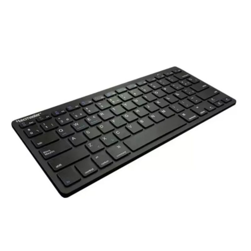 TECMASTER - Teclado Mini Bluetooth Inalámbrico Mini Español Negro