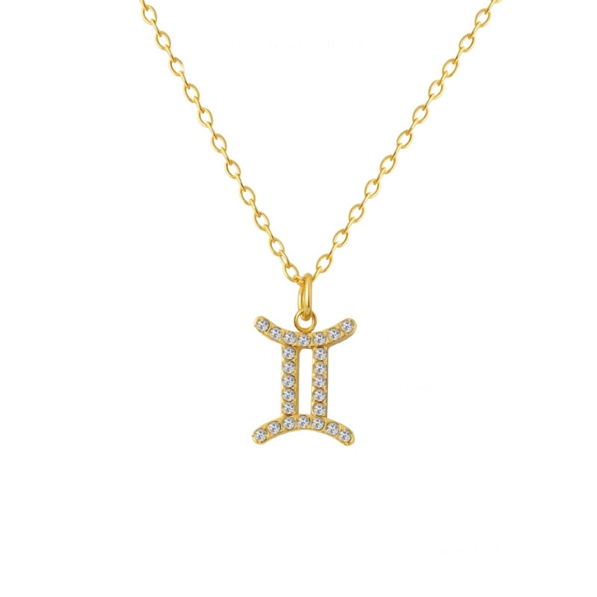 LUX JOYAS - Collar Baño Oro 18k Signo Zodiaco Géminis