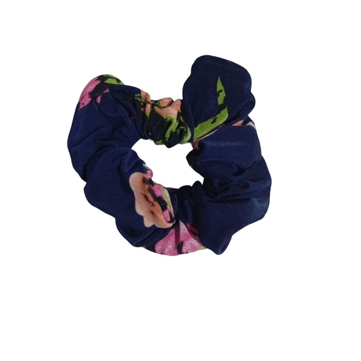 GENERICO - Scrunchie Colet para el cabello XL Azul Flores