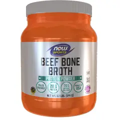 NOW - Caldo de Huesos en Polvo 28grs de proteínas 70% colágeno 18 porciones marca (USA)