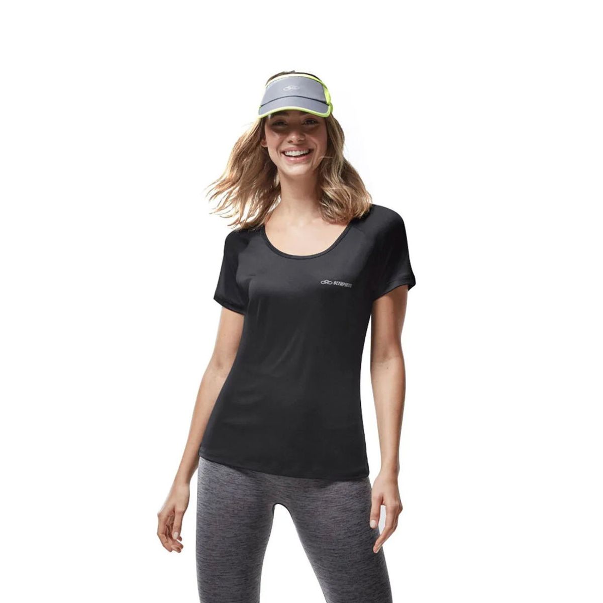 OLYMPIKUS - POLERA MUJER RUNNER 06 NEGRA