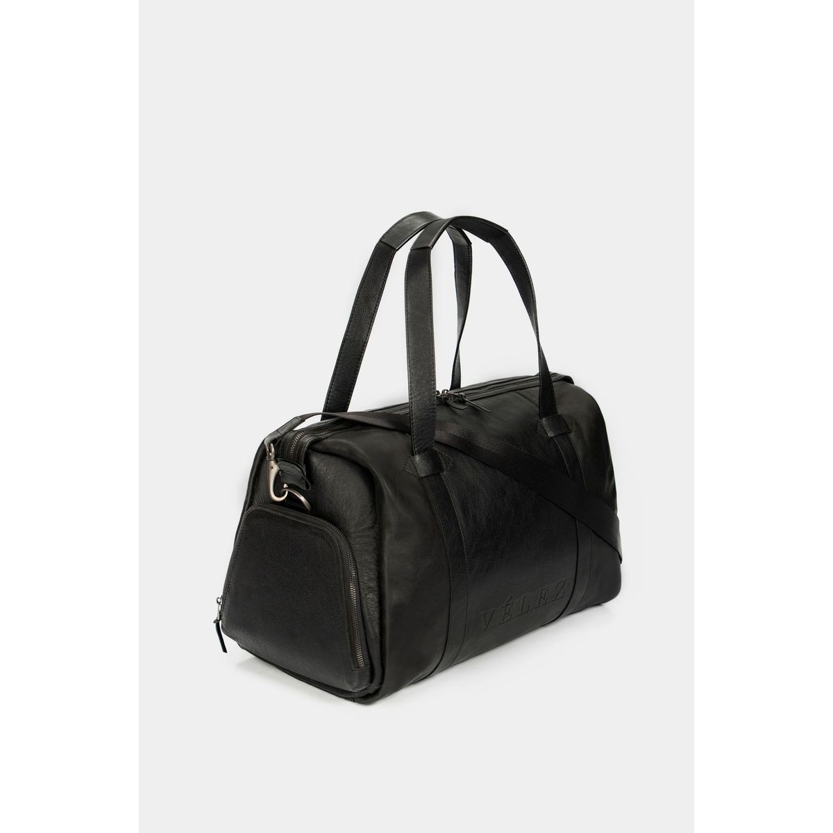 VELEZ - Vélez Cartera Esencial Cuero Hombre Acabado Manual Envejecido Negro