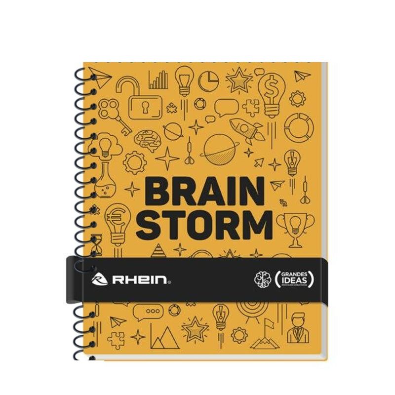 RHEIN - Pack 5 Cuadernos Grandes Ideas Carta 150 Hojas Tapa Dura