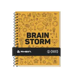 RHEIN - Pack 5 Cuadernos Grandes Ideas Carta 150 Hojas Tapa Dura